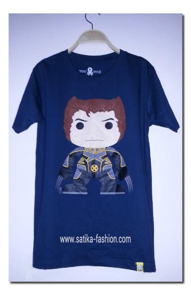 CS023BB เสื้อยืดสกรีนลายการ์ตูนวูลฟ์เวอรีน สีกรม