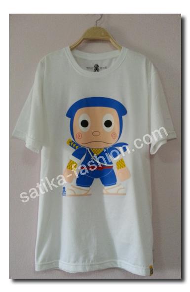 CS0011W เสื้อยืดคอกลมสีขาวลายการ์ตูนฮาโตริ     เนื้อผ้ายืด นุ่มสวมใส่สบาย