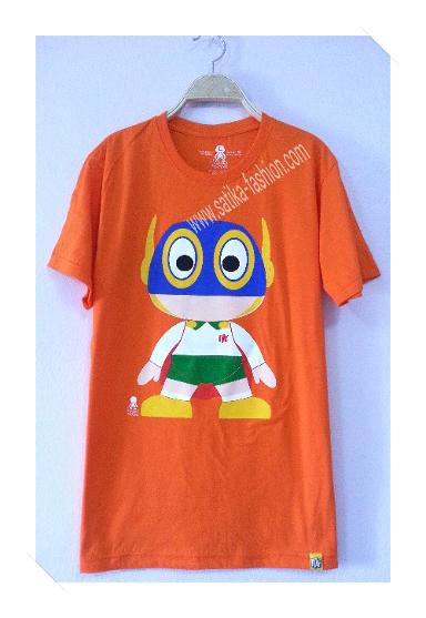 CS0022Orange เสื้อยืดคอกลมลายการ์ตูน ปาร์แมน สีส้ม  ใส่ได้ทั้งชายและหญิง 